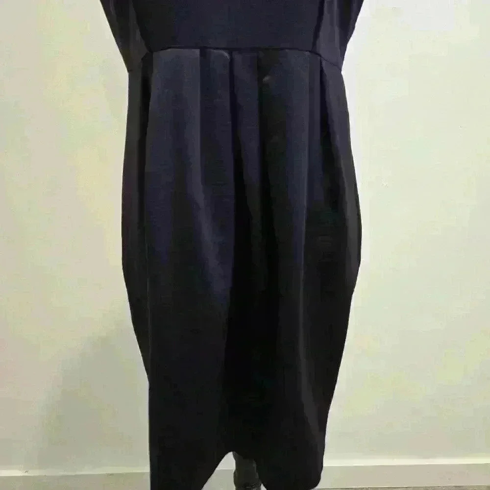 Simply Vera Wang Cocktail Dress Size 12 Purple Sheath Sleeveless Satin Jeweled - Picture 3 of 10